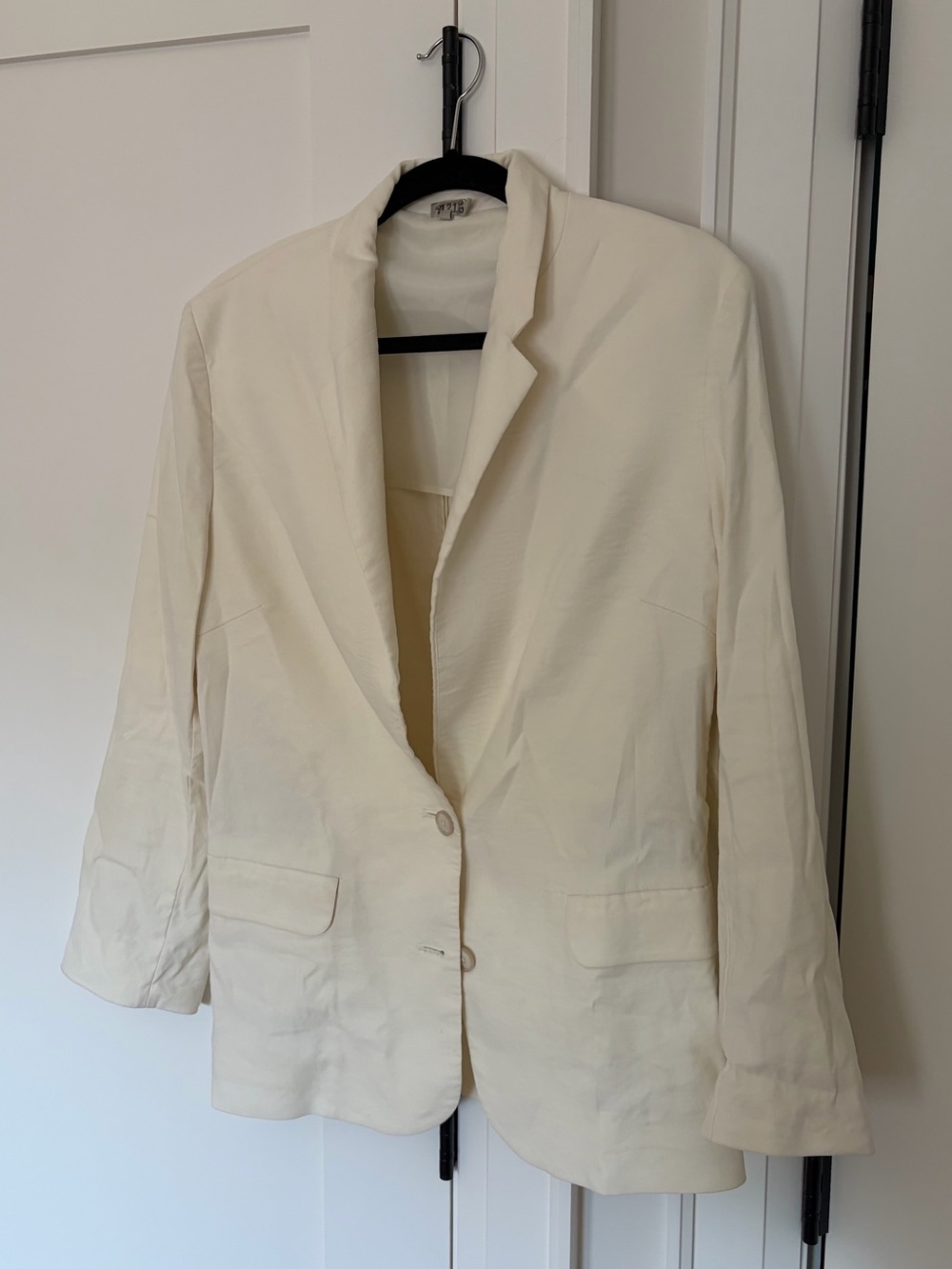Light Cream ACNE Women's Blazer Jacket - Classic Tailored Style